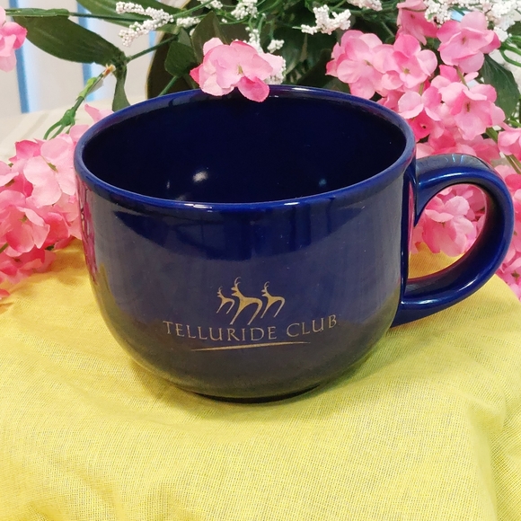 Telluride Club Cobalt Blue Coffee Mug - Picture 2 of 10